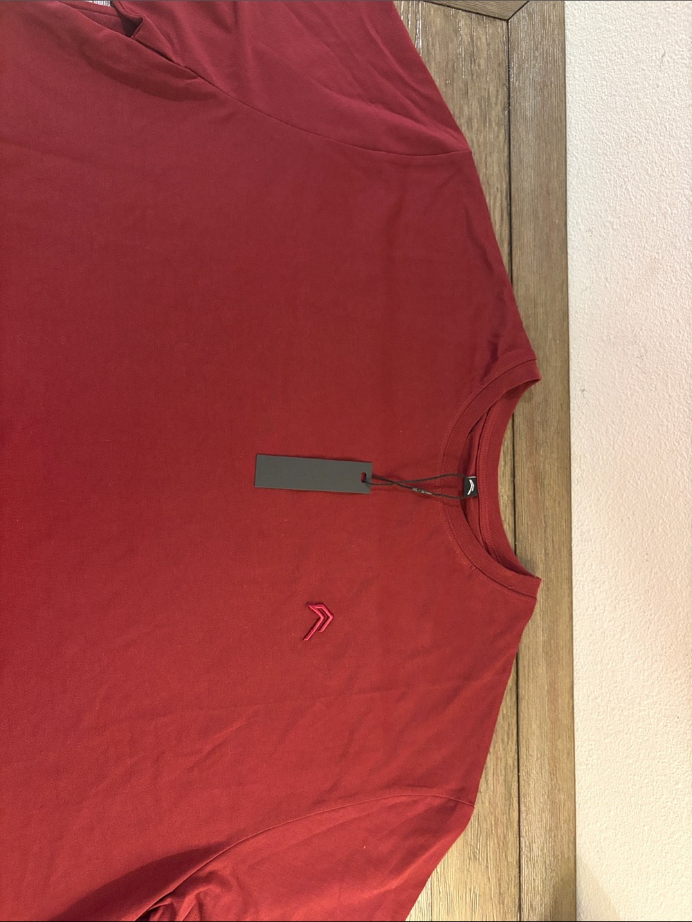NWT [Oner Active] Classic Oversized Lightweight T-Shirt Rosewood (red) Womens XL - Picture 6 of 12